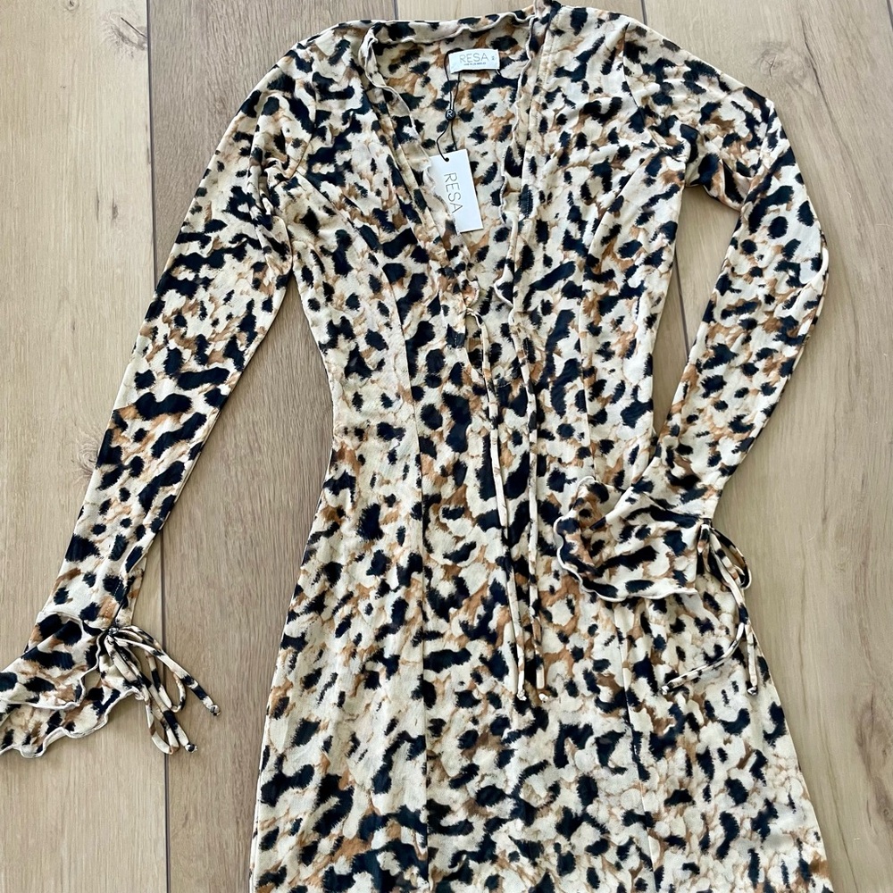 Leopard Print Dress RESA Size XS